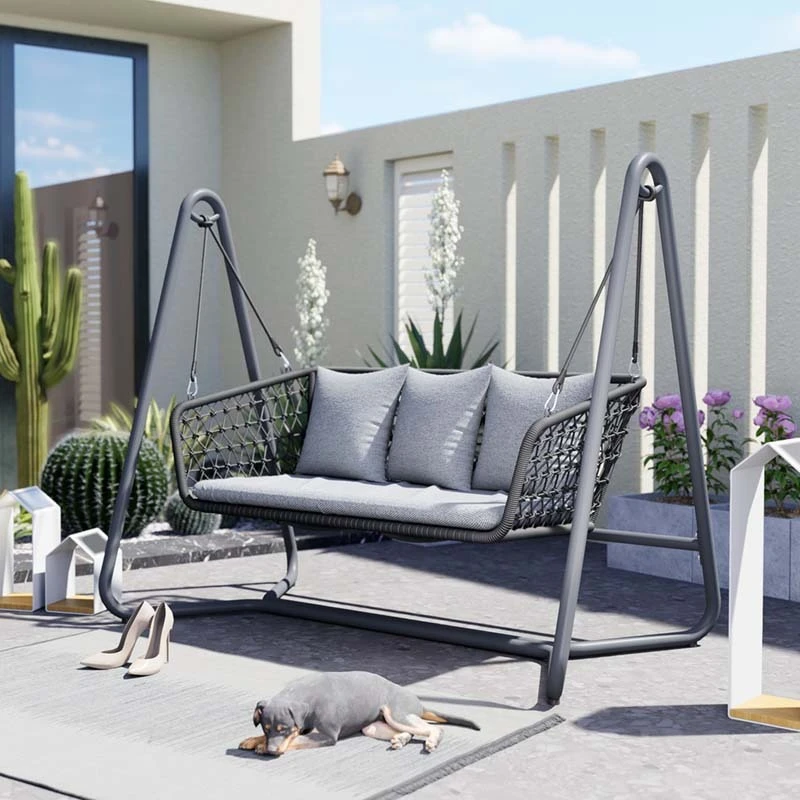 Outdoor swing rocking chair courtyard hanging chair villa garden swinging chair outdoor open-air balcony household hanging