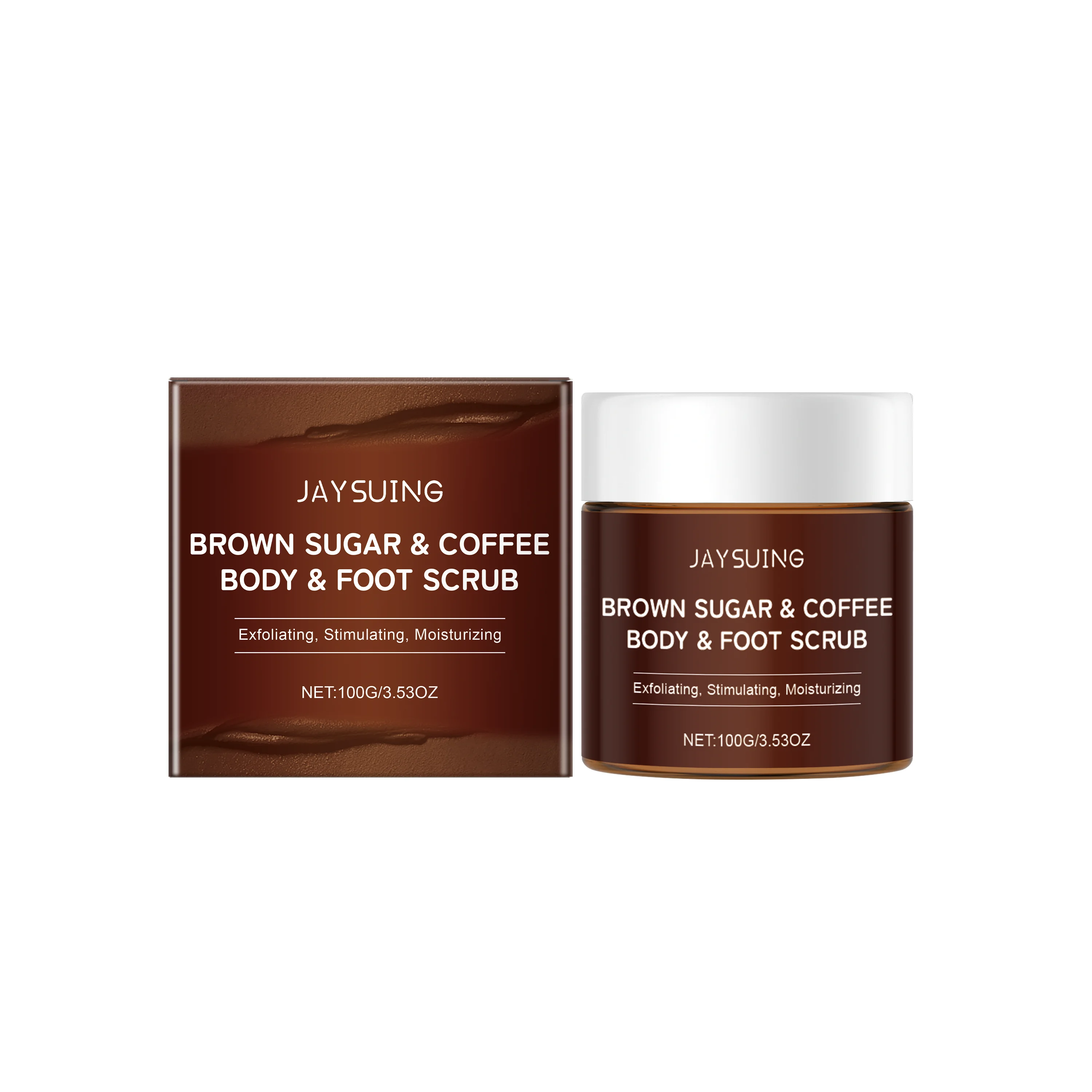 Natural Coffee Body Scrub Exfoliator Moisturize Exfoliating Face Hand Foot Scrub Fade Fine Lines Clean Smooth Glowing Body Scrub