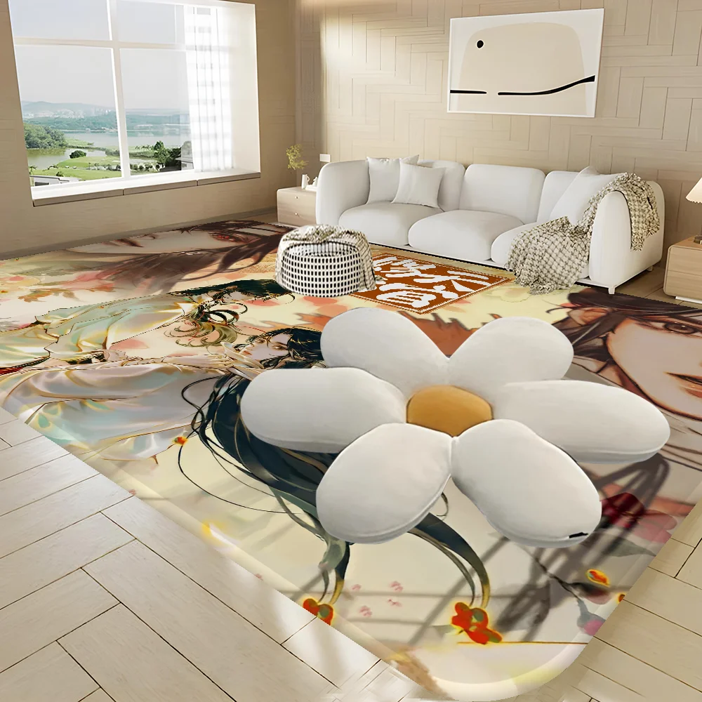 Anime Tian Guan Ci Fu Room Mats Retro Multiple Choice Living Room Kitchen Rug Non-Slip Welcome Rug