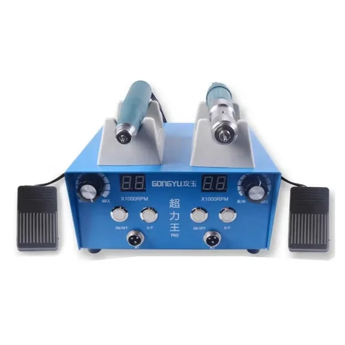 A4 &AT-CM-038&A7 Two Handpiece 90000rpm 12N.CM Jewelry Carving Tools for Jewelry Crafting Electric Brushless Polishings Machine