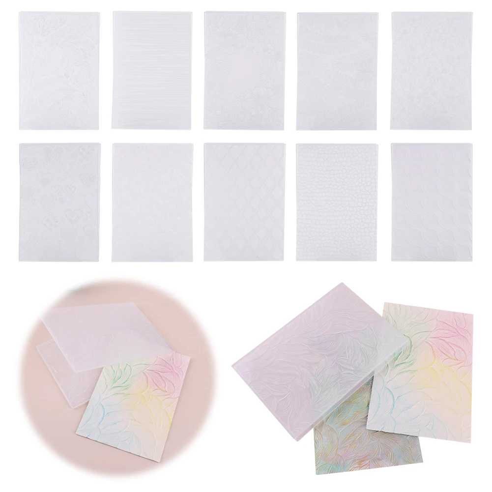 

Plastic Embossing Folder Template 3D Textured Card Making Embossing Folder DIY Craft Folders Album Stamps DIY Decor
