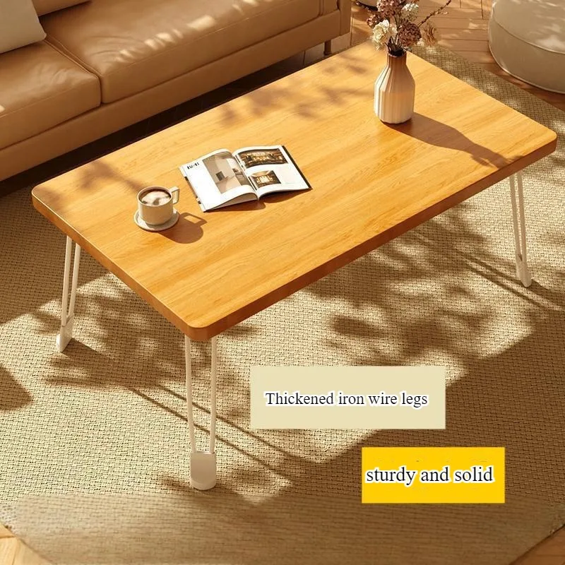 Modern simple foldable table rectangular coffee table small apartment household living room portable dining table learning table