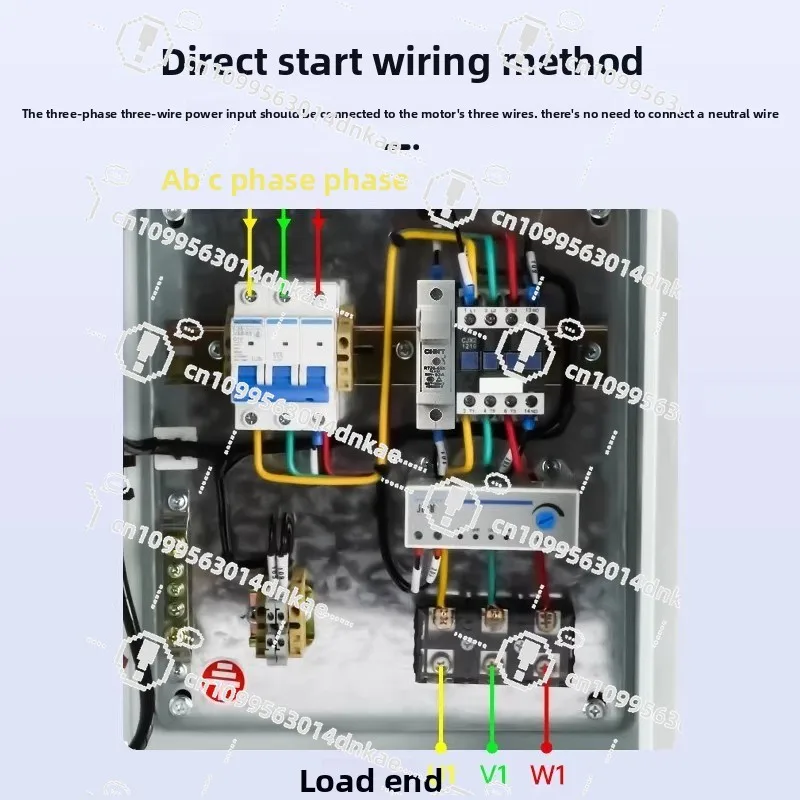 Three-phase Electrical Distribution Box Water Pump Motor Start Control Box 380V Fan Electric Box Finished Product 4/7.5/11KW