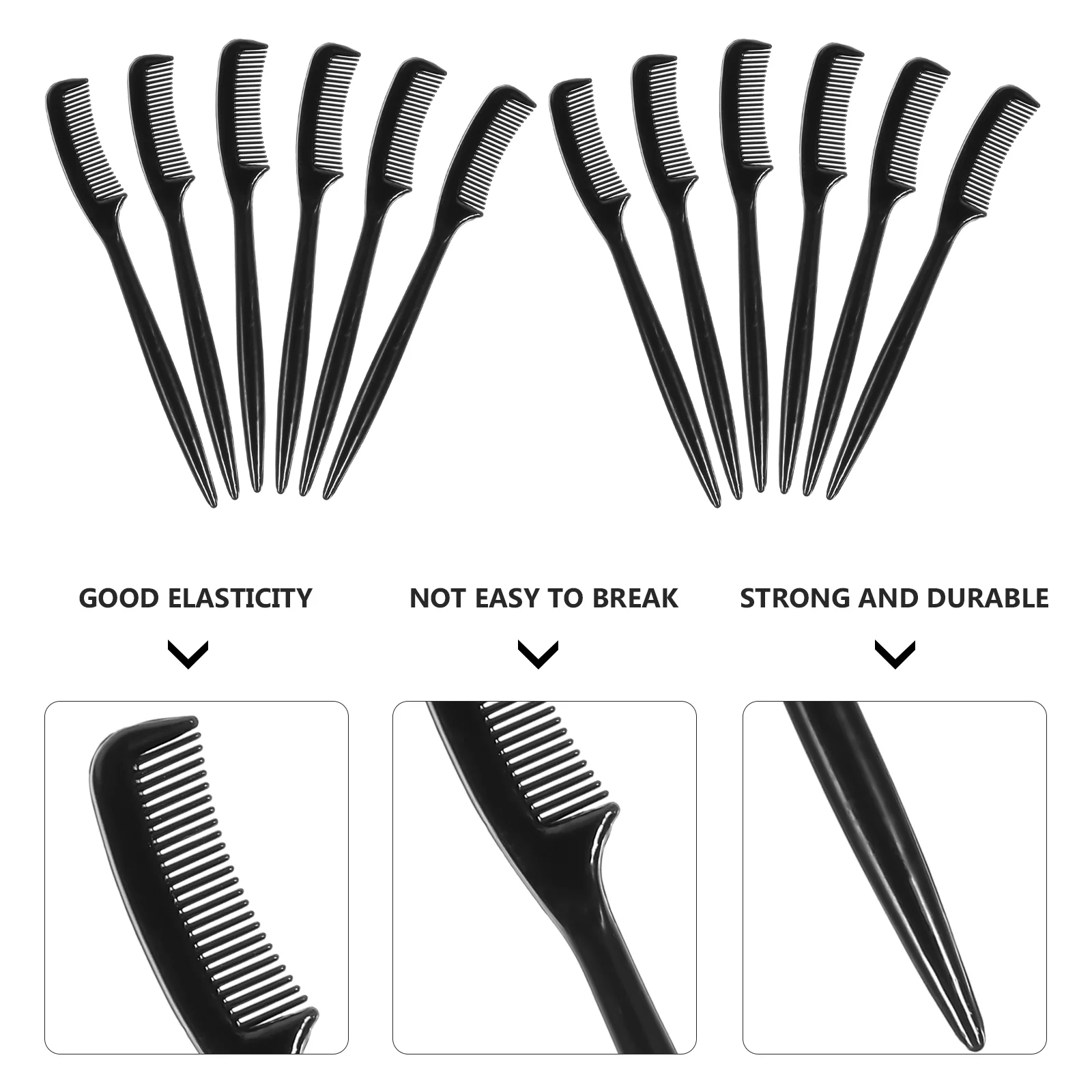 30 Pcs Dual Eyebrow Brush Mini Portable Comb Eyelash Definer Plastic Grooming Tool Travel