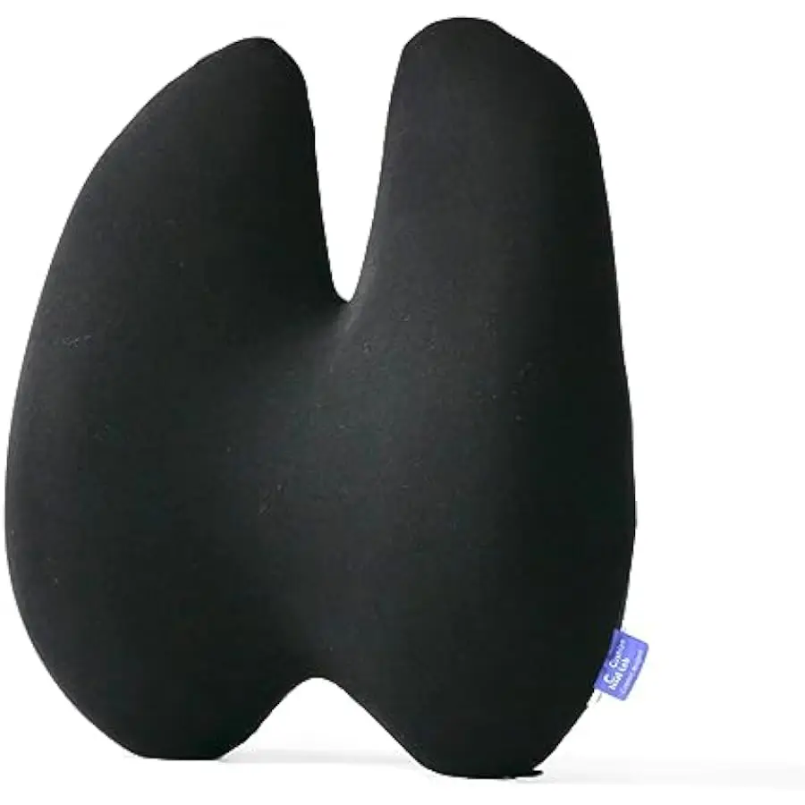 C CUSHION LAB Extra Dense Lumbar Pillow - Patented Ergonomic Multi-Region Firm Back Support for Lower Back Pain Relief - Lumbar