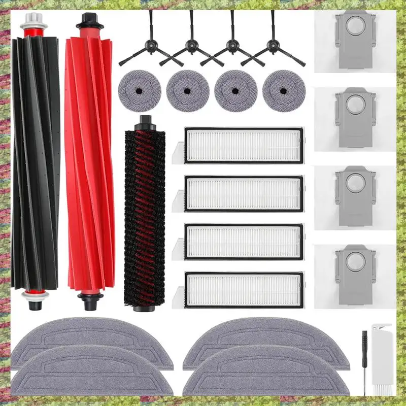ABKB Voor Roborock S8 Maxv Ultra Stofzuiger Belangrijkste Zijborstels HEPA Filters Mops Doek Stofzakken Accessoires