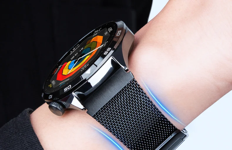 22mm Stainless Steel Band for Huawei GT6/5 Pro GT6 5 Watch 5 46mm Bussiness Metal Woven Magnetic Strap for Huawei GT5/6 Pro 46mm