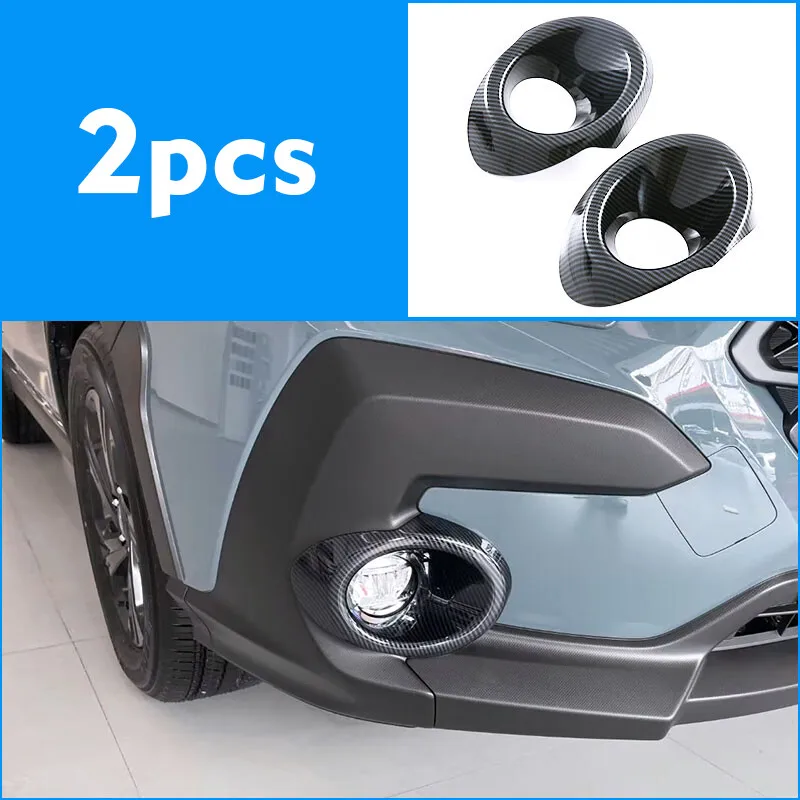 23 قطعة ألياف الكربون سيارة مجموعة خارجية غطاء الكسوة لسوبارو Crosstrek 2024 2025 #2