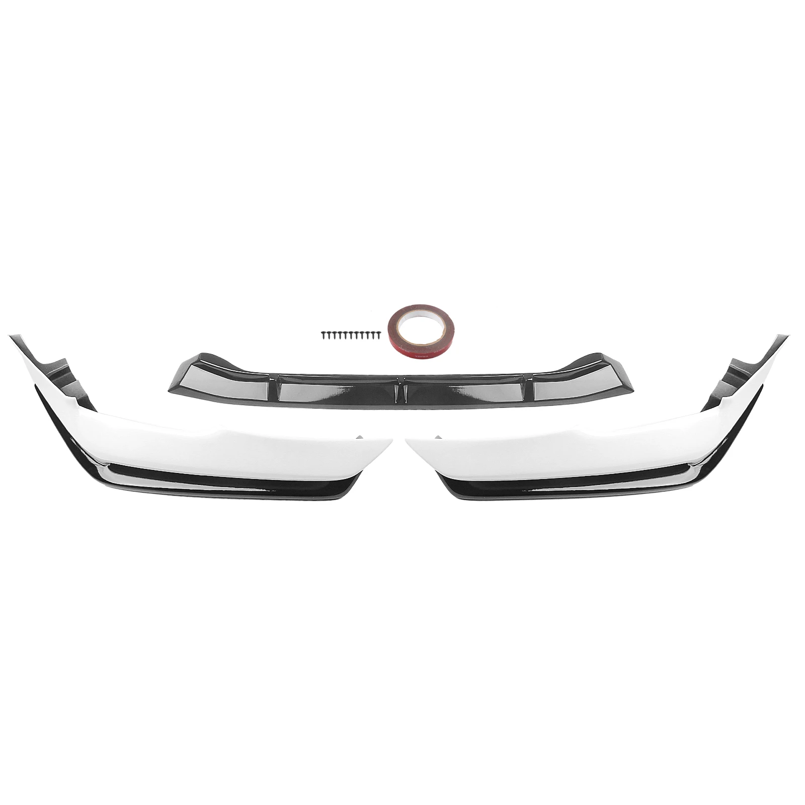 YOFER Front Bumper Spoiler Lip For Nissan Altima 2019 2020 2021 2022 White/Black Lower Kit Splitter Blade Protector Guard Plate