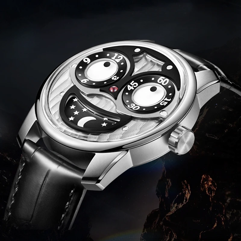 

OBLVLO Creative Design Joker Dial WristWatches NH35 Automatic Mechanical Watch Sapphire Mirror Super Luminous Waterproof Watch