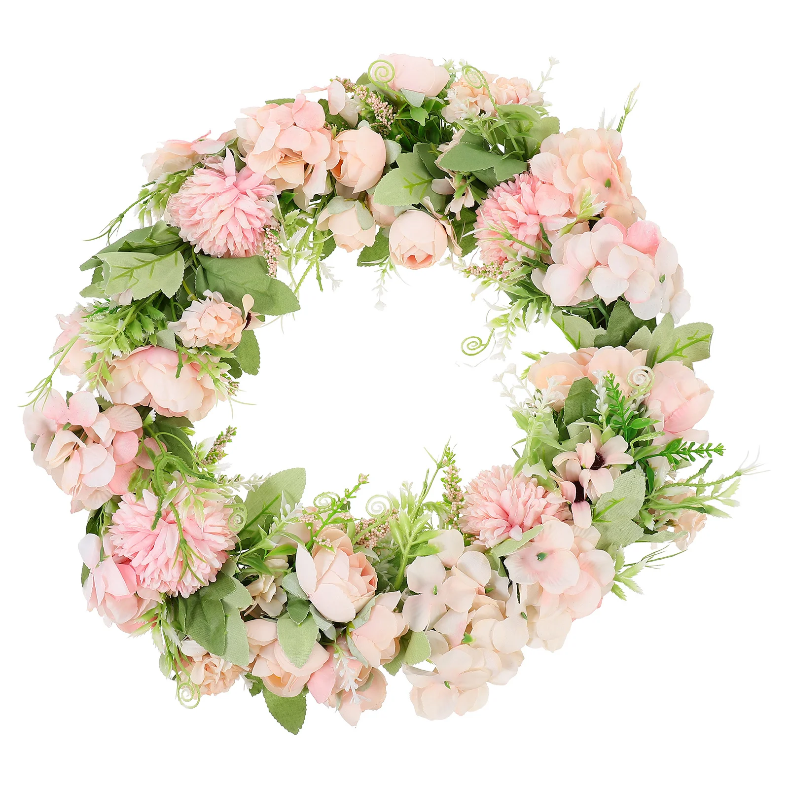 

1Pcs Chic Peony Wreath Unique Emulation Design Front Door Showcase Hanging Garland Home Wreath Hanging Garland Wedding Decor