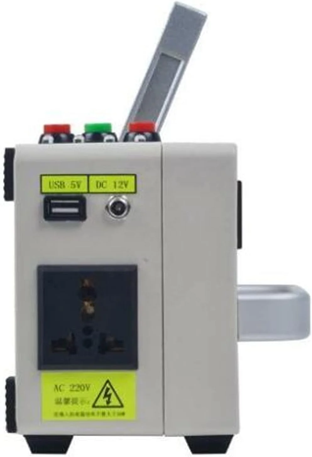 Por   crank generator power supply emergency charger Hand tool generators-15w 220v 12*12*10cm