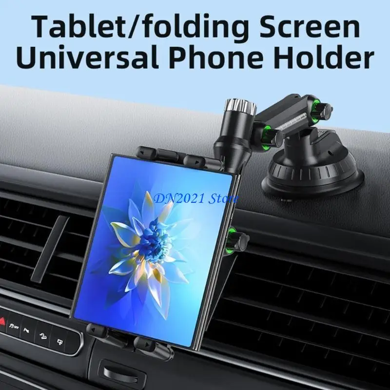 F3KE Car Mount Tablet Holder Stand with Extendable Arm and 360 Rotation Phone Stand