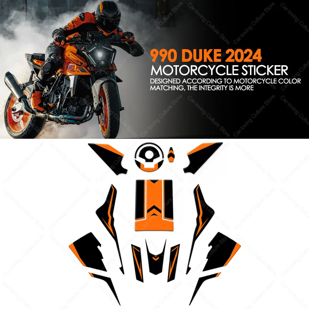 

Motorcycle Accessories Motorcycle Tank Pad Sticker Kit Protector 3D Resin Sticker For 990 Duke 990Duke 2024