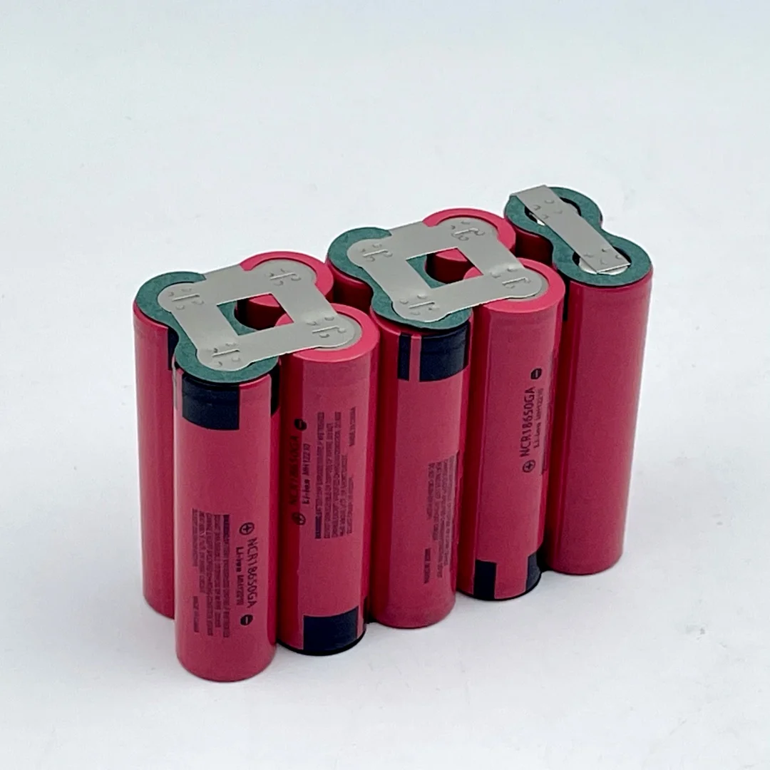 Batería de iones de litio Original 18650 GA 3S1P-5S2P, 3500-7000 mAh, batería soldable con destornillador personalizada, batería de iones de litio 18650