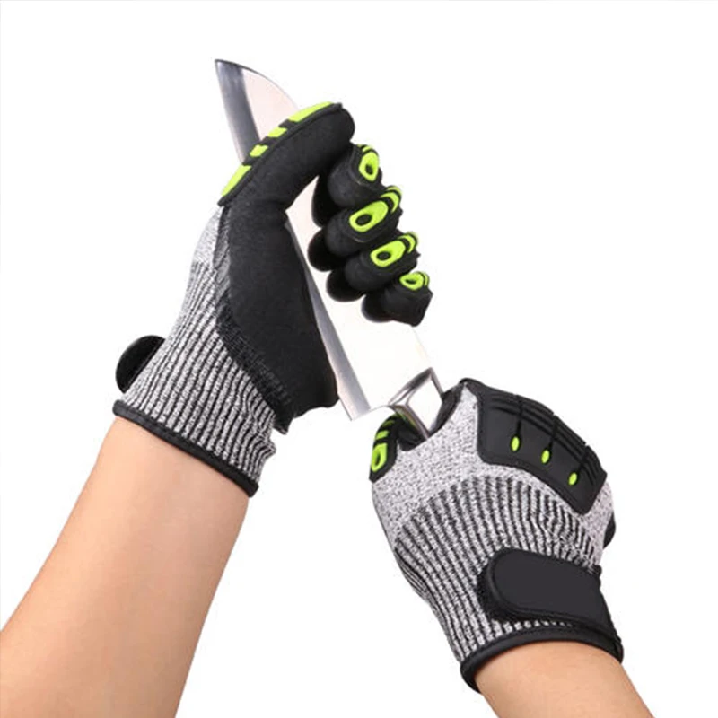 NMSafety Anti Vibration Safety Work Glove Shock Resistant Glove Anti Impact Mechanics Protective Work Gloves