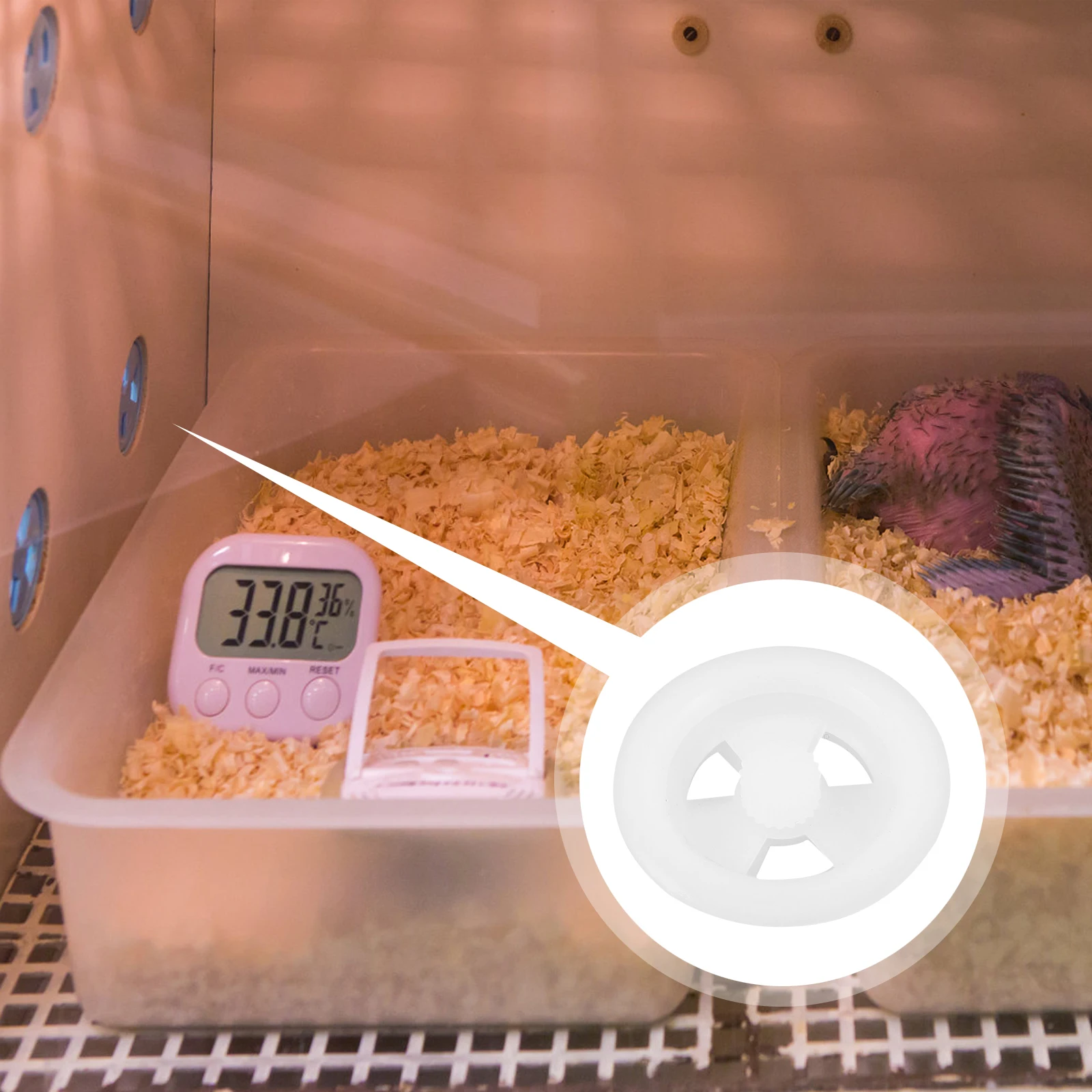 

5 Pcs Incubator Breathable Hole Ventilation Replacement Rotatable Bird House Accessories