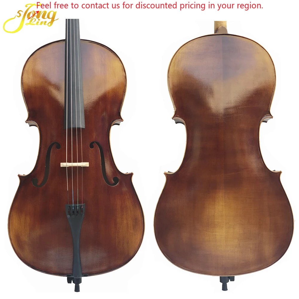 

Grade German Handmade Solid Wood 4/4 Cello With Bow