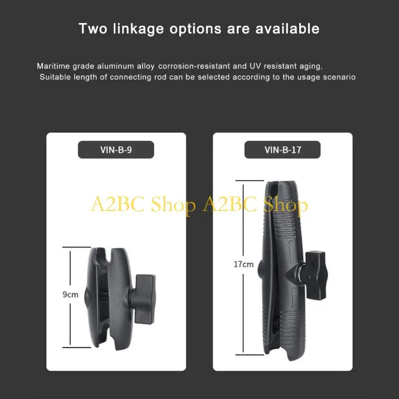 A2BC Universal Fish Finder Mounting Bracket Adjustable Plastic Metal Construction Quick Install for Marine Equipment
