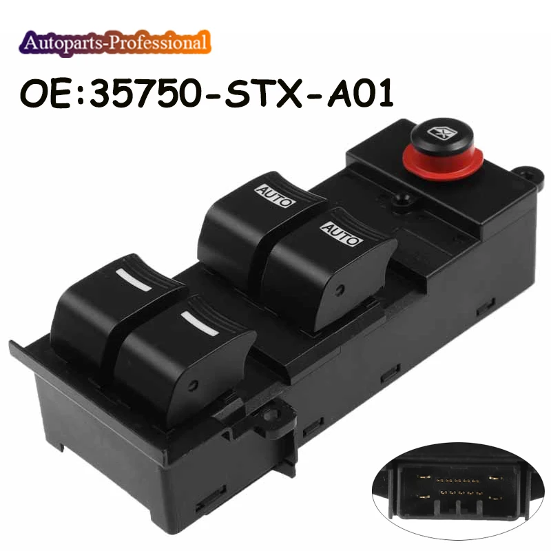 Car Auto accessorie Window Master Control Switch 35750STXA01 35750-STX-A01 1S10441 901-965 SW7826 Fit For 2007-2013 Acura MDX