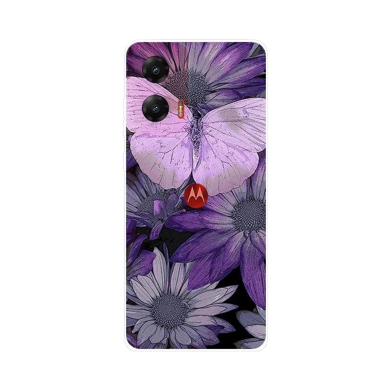 For Motorola G Stylus 5G 2024 Case Black TPU Soft Silicone Phone Cases Cover For Moto G Stylus 5G 2024 Wolf Shockproof Fundas