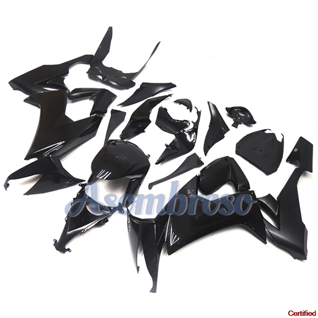 Customized Fairing Kits for Kawasaki ZX-10R ZX10R 2008 2009 2010 zx 10r Motorcycle Rebuild Gloss/Matte Black Bodywork Set