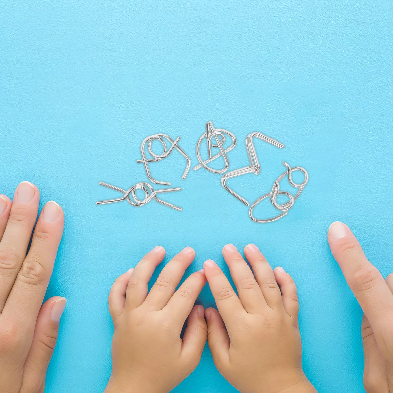 

Набор из 32 металлических головоломок «Девять соединенных колец» для развития логики, для детей и взрослых, развивающая игра для всей семьи