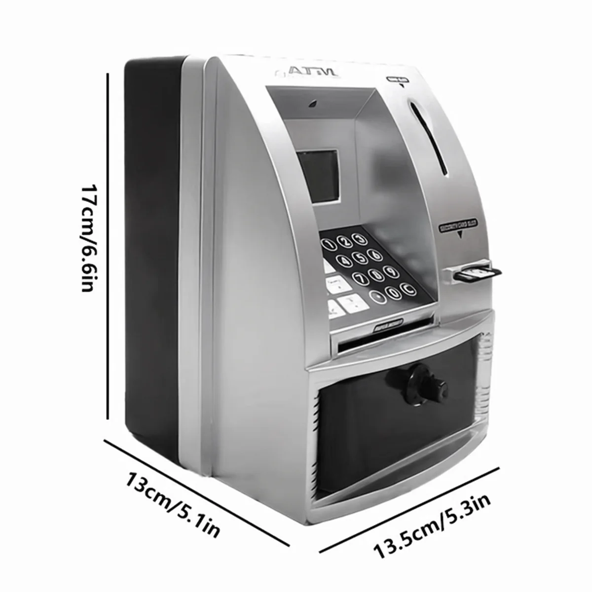 Smart ATM Piggy Bank for Money Mini Banknote Money Boxes Voice ATM Machine to Teach Children Money Management