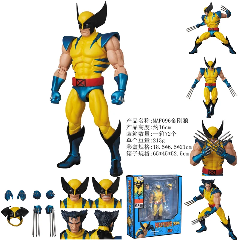 

CT Toys Mafex 096 Wolverine Figure Comic Ver X-Men Anime Action Figure Logan Classic Battle Suit Collectable Model Gifts Toys