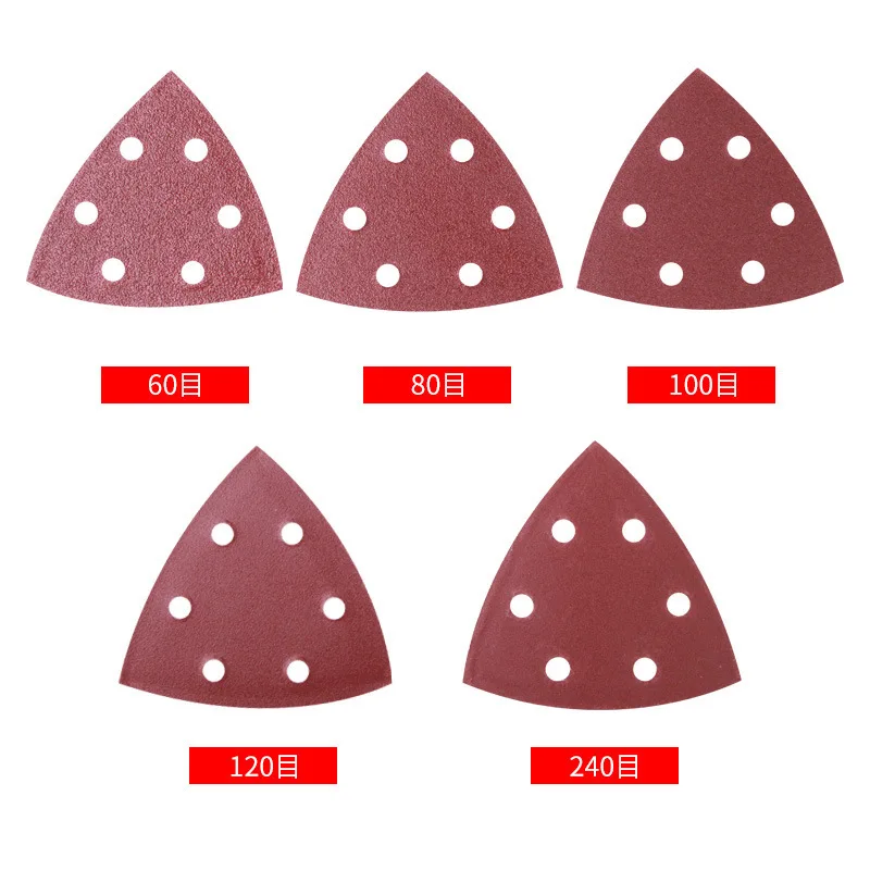 Cross Border Triangle Sandpaper Self-adhesive Sanding Disc Flapping Sheet Back Flapping Sheet 60-240 100PC Triangle Sandpaper