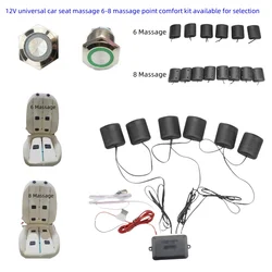 Massage chair electric massage vibrator car seat covers lumbar vibration parts with6 vibrating motors for seat bed pillow back