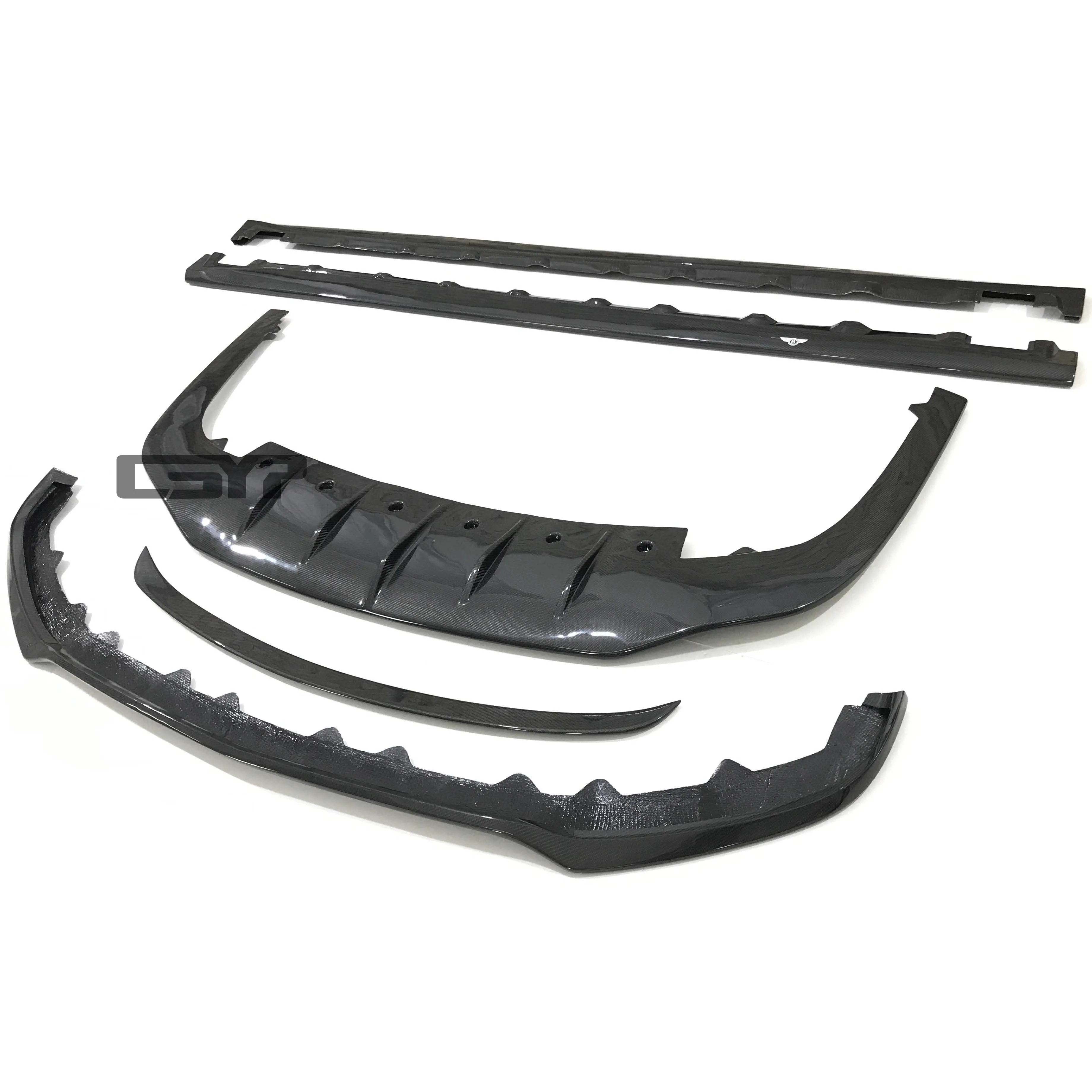 Picture 4: Carbon Fiber Body Kit for Flying Spur Front Bumper Lip Rear Diffuser Spoiler Side Skirts