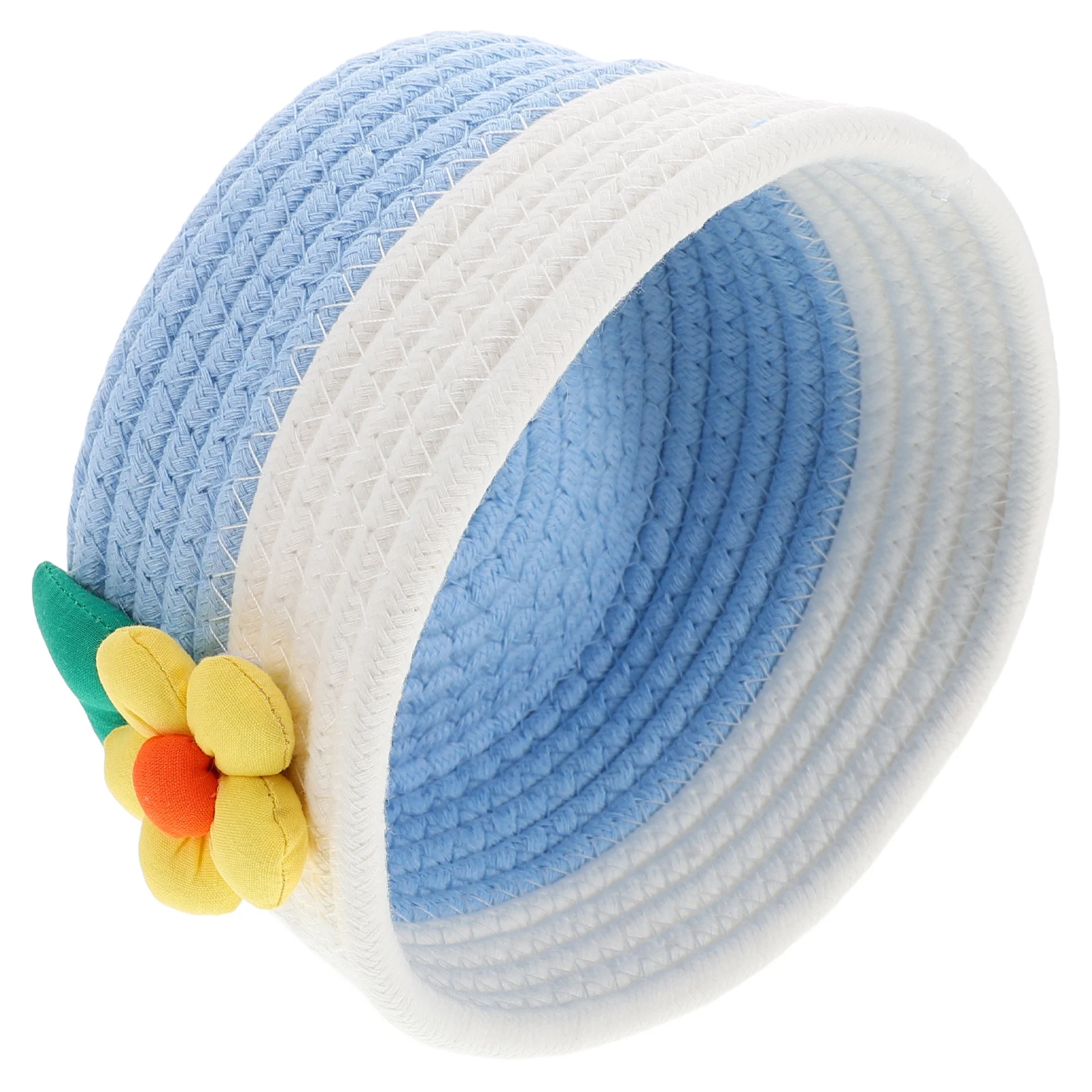 

Корзина для хранения из ротанга, хлопковые плетеные маленькие круглые контейнеры ручной работы, веревочные корзины, настольный органайзер, ключи для макияжа, аксессуары, ювелирные изделия