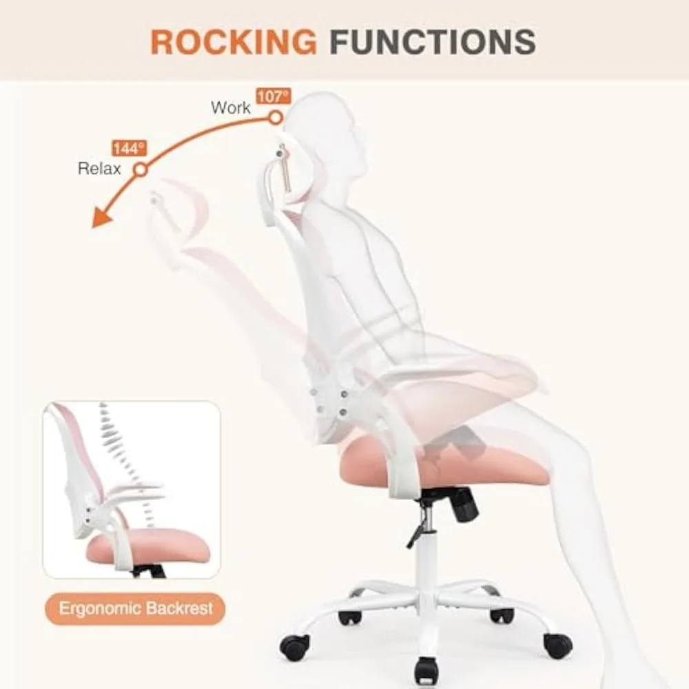 Офисное компьютерное кресло, эргономичные рабочие стулья на колесиках с высокой спинкой и регулируемыми подголовниками, удобные