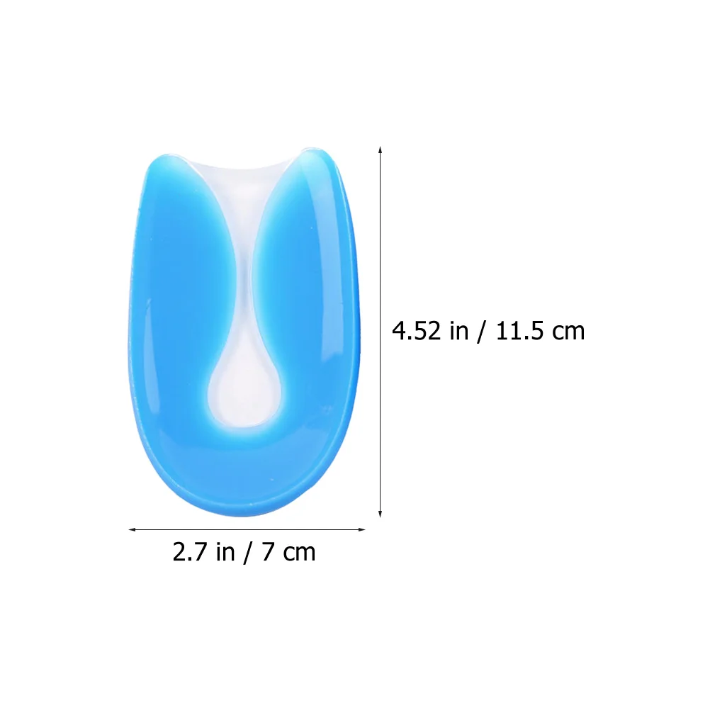 

2Pairs U-Shaped Heel Cups Silicone Pads Foot Care Accessories Anti-Wear Comfortable Walking Support Cushions U-Shaped Heel Pad