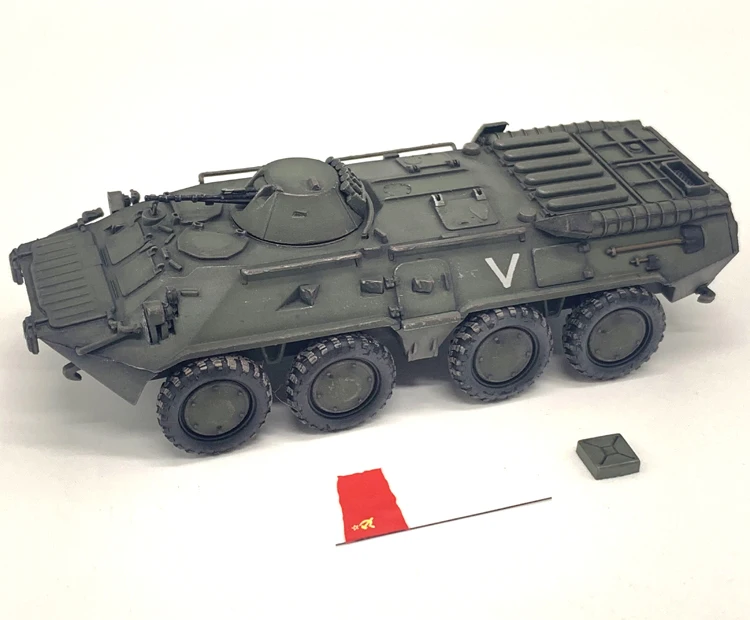 Fine 1:72 Russian BTR80 armored vehicle BTR-80A transport vehicle model  Finished product collection model