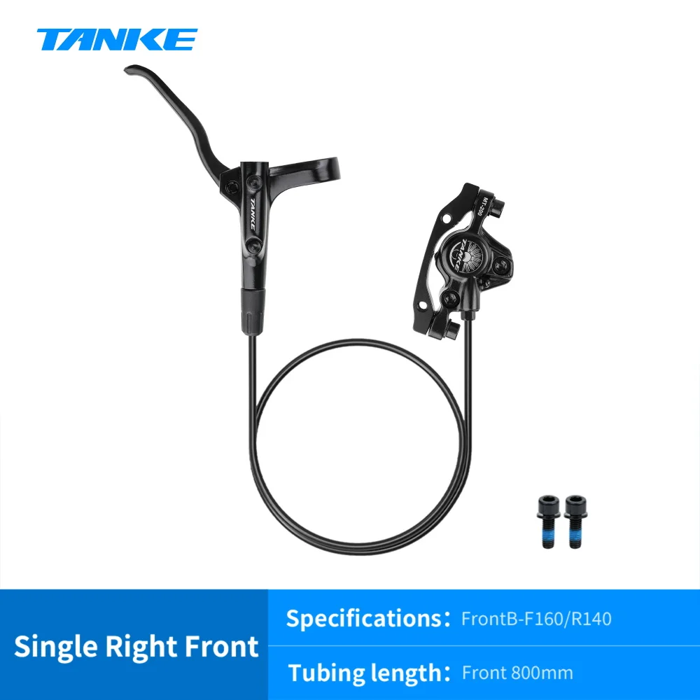 TANKE MT200 Fiets Hydraulische Schijfrem MTB Rem BL BR 800/1600mm Fietsrem 2 Zuiger 3 Vinger Stalen hendel Fietsonderdelen Upgrade