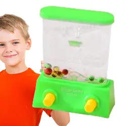 Juego de agua portátil, juego de Arcade en miniatura, juegos de agua, juguetes educativos de motricidad fina con anillo de agua para lanzar, recuerdo de fiesta Retro Pastime