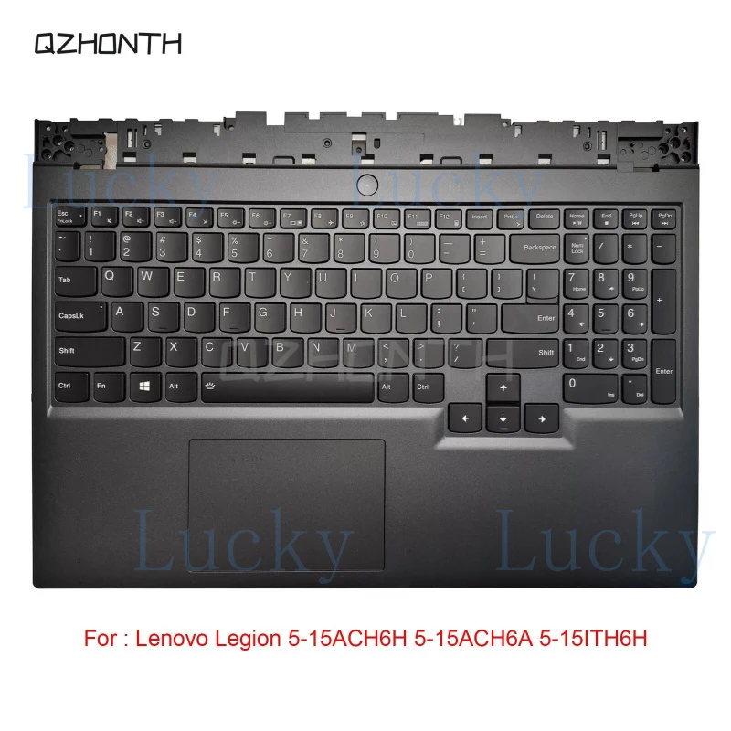 f  New Palmrest US Keyboard Backlit For Lenovo Legion 5-15ACH6H 5-15ACH6A 5-15ITH6H