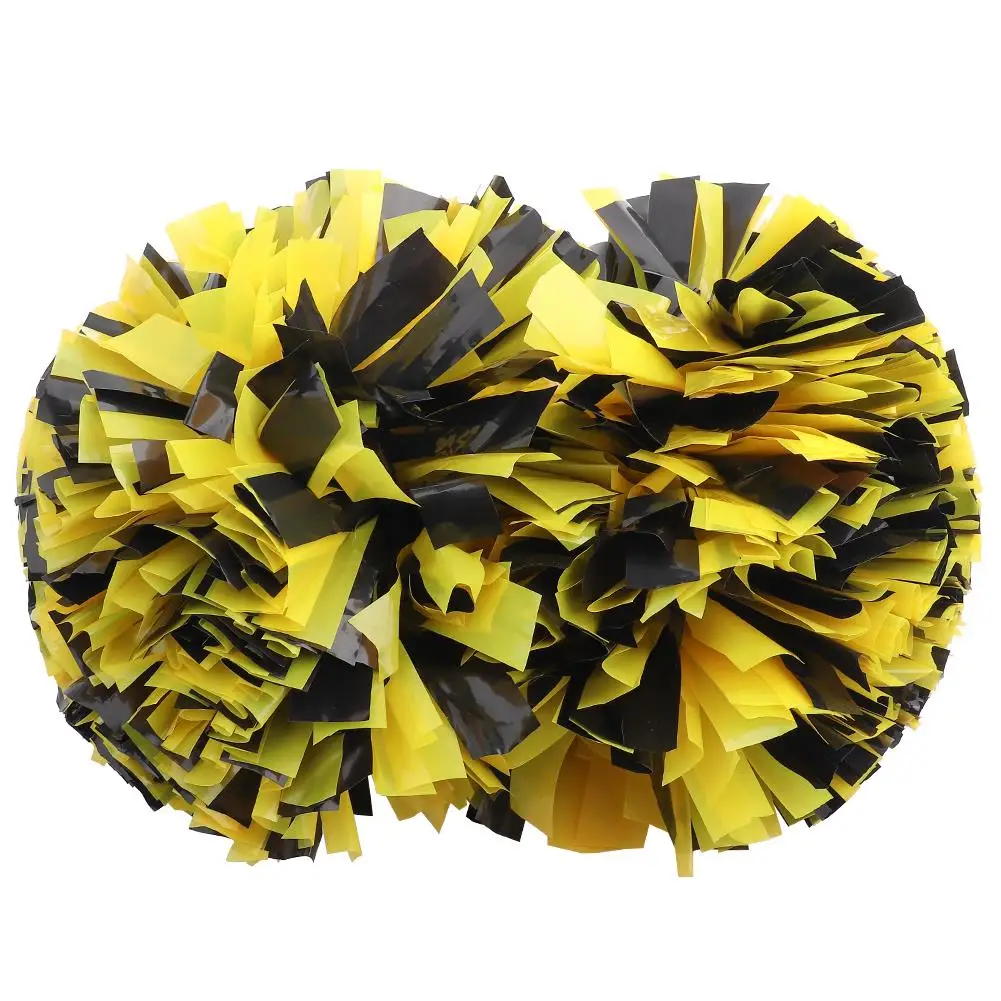 Soft Plastic Cheerleading Pom Poms with Comfortable Handle - Skin Friendly & Reusable for celebrations