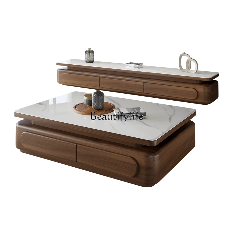 

Modern simple living room microcrystalline stone coffee table