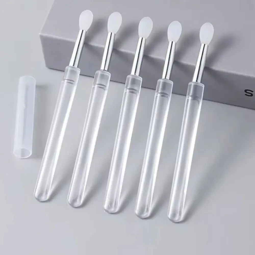 10 قطعة فرشاة فنية للأظافر من السيليكون الشفاف قابلة لإعادة الاستخدام من السيليكون الناعم أداة توزيع الأظافر المحمولة العالمية لامعة الأظافر #3