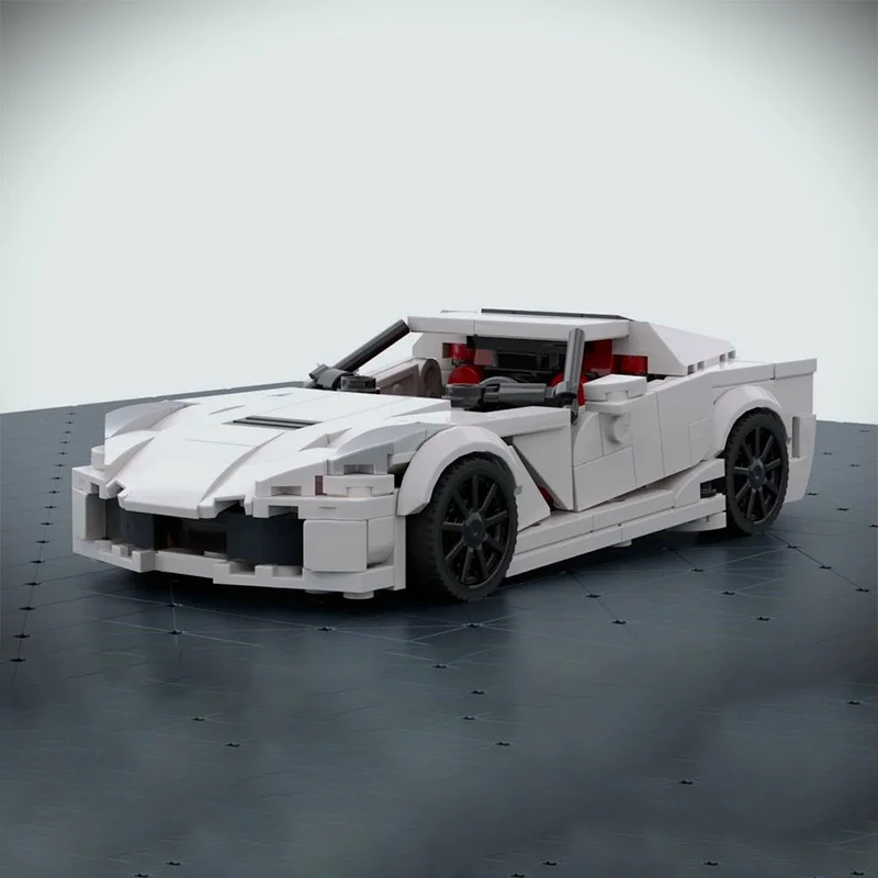 329 قطعة MOC شيفروليه كورفيت ستينغراي نموذج بناء هدايا عيد الميلاد كتل لعبة العمارة تجميع لتقوم بها بنفسك عيد ميلاد الإبداعية #5