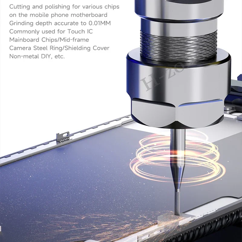 เครื่องเจียร3D-CM20S สามแกนแม่นยำเครื่องมือสำหรับเครื่องขัดชิป CNC/ซีพียูเมนบอร์ดสมาร์ทโฟน