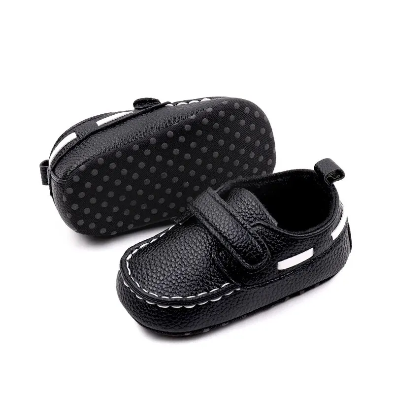 Baby Boy Shoes PU Leather Formal Shoes Soft Sole Newborn Polo Set Toddler Baptismal