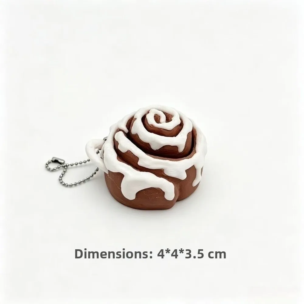 3D Printed Fidget Clicker Keychain Mechanical Click Pressable Button Button Clicker Toy Food Shape Food Shape Keychain