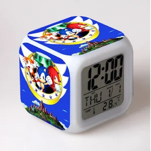 Sonic Figur nahm Wecker, farbenfrohe leichte Berührung, Tischuhr, Kinderspielzeug, Weihnachtsgeschenk 8 Hauptverkaufsfreunde von Sonic - №5