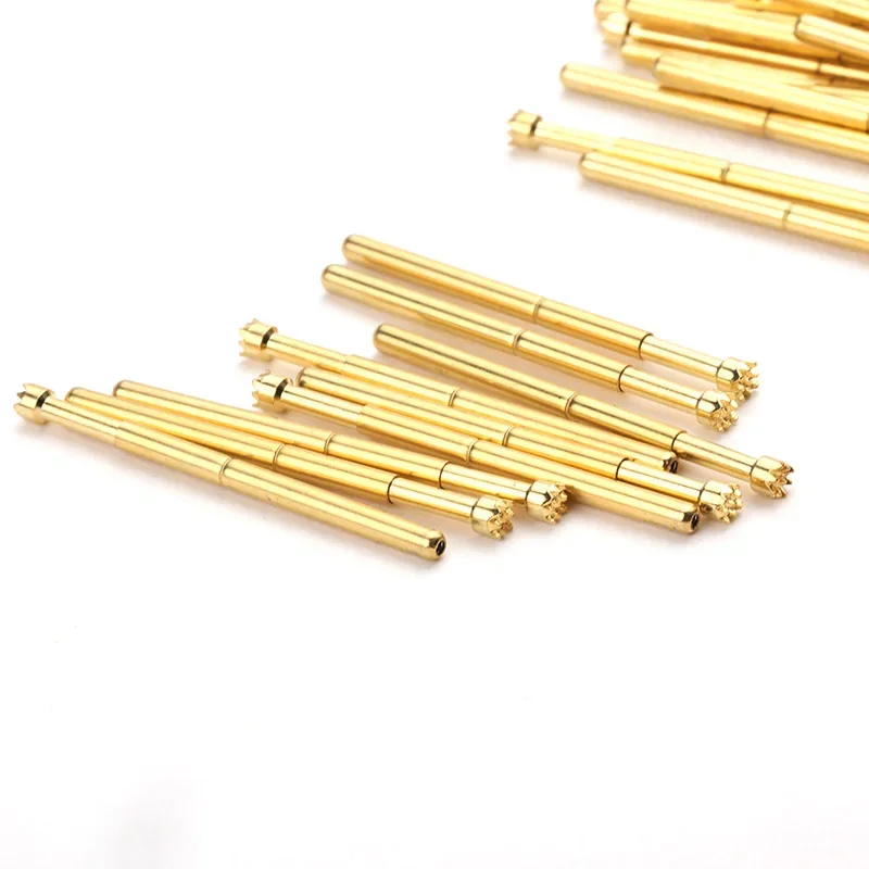 100PCS/bag Gold-plated PA125-H2 Nine Claw Plum Blossom Head Spring Test Probe 2.0mm for ICT Testing