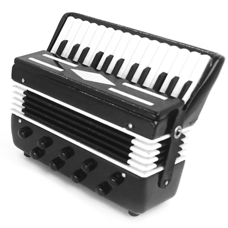 Miniature Accordion Mini Musical Instrument Accordion Exquisite Musical Instruments Holiday Decoration Music Gifts