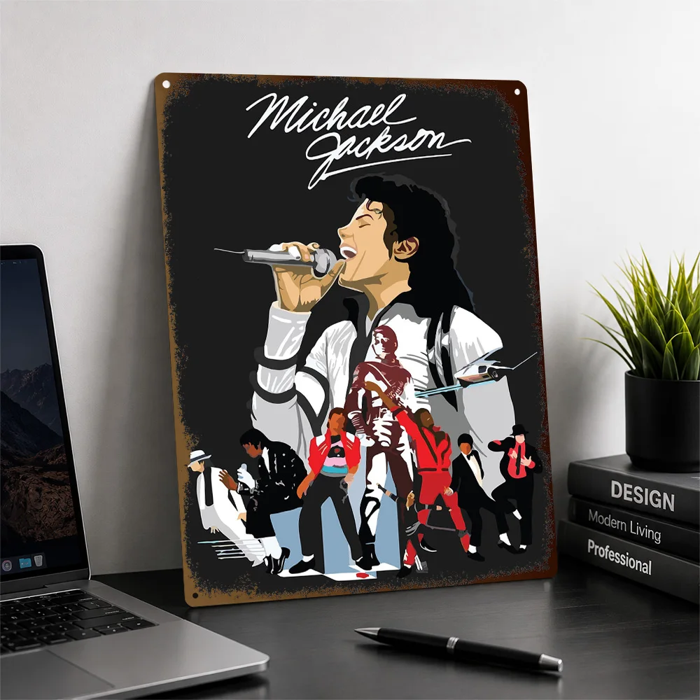 Michael Jackson Aluminum Poster Personalized Metal Sign Album Culture Wall Art Perfect For Home Studios Or Entertainment Rooms